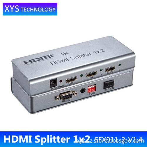 Wholesale 2.0 hdmi splitter 1x2 with IR for 4k laptop/computer/tablet pc